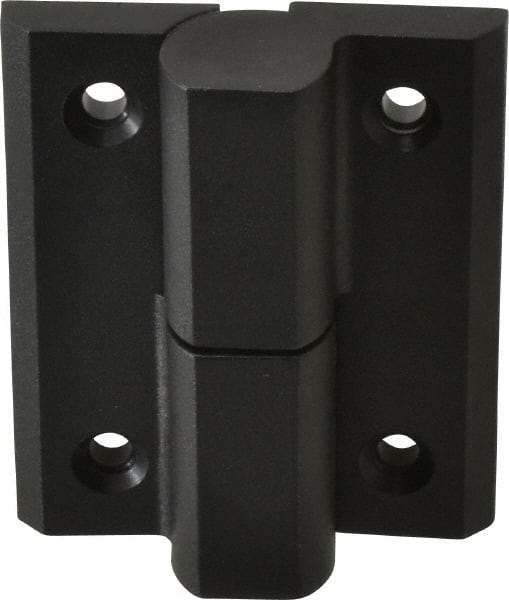 Sugatsune - 2-59/64" Long x 2-23/64" Wide x 0.275" Thick, Fiberglass Reinforced Polyamide Lift-Off Hinge - Black Finish, 2 Knuckles, 4 Holes, 0.787" Pin Diam - Eagle Tool & Supply