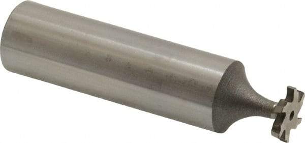 Keo - 3/8" Diam x 1/16" Face Width, High Speed Steel, 6 Teeth, Shank Connection Woodruff Keyseat Cutter - Uncoated, 2-1/16" OAL x 1/2" Shank, Staggered Teeth, ANSI 203, Old Standard 211 - Eagle Tool & Supply