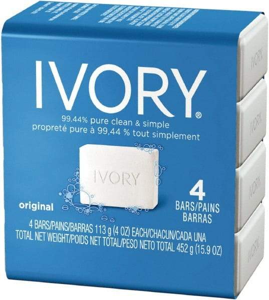 Ivory - 4 oz Box Bar Soap - White, Original Scent - Eagle Tool & Supply