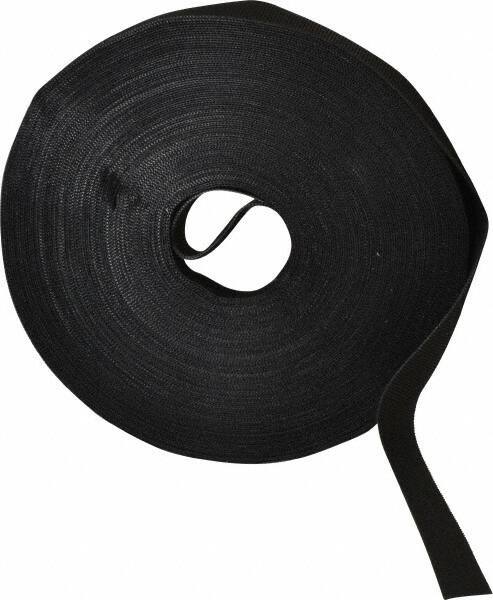 VELCRO Brand - 5/8" Wide x 25 Yd Long Self Fastening Tie/Strap Hook & Loop Roll - Continuous Roll, Black, Printable Surface - Eagle Tool & Supply