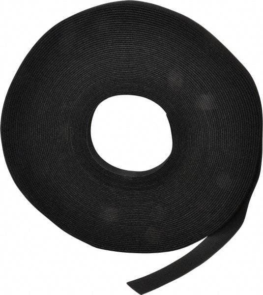 VELCRO Brand - 3/4" Wide x 25 Yd Long Self Fastening Tie/Strap Hook & Loop Roll - Continuous Roll, Black - Eagle Tool & Supply