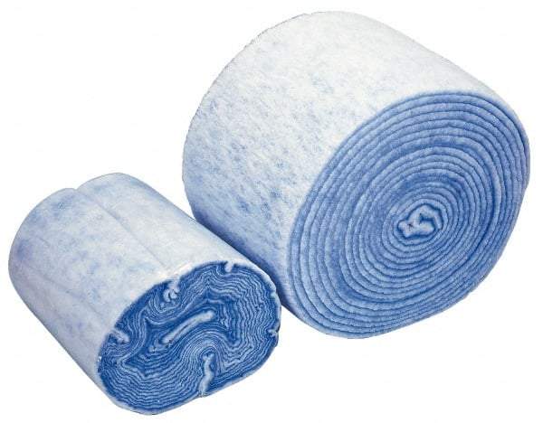 Made in USA - 90' Long x 14" Wide x 1" Thick Polyester Media Air Filter Media Roll - MERV 7, 86% Arrestance Efficiency, 500 FPM Max Air Flow, 0.14" wpg Init Resist, 1" wpg Final Resist, Use with Any Unit - Eagle Tool & Supply