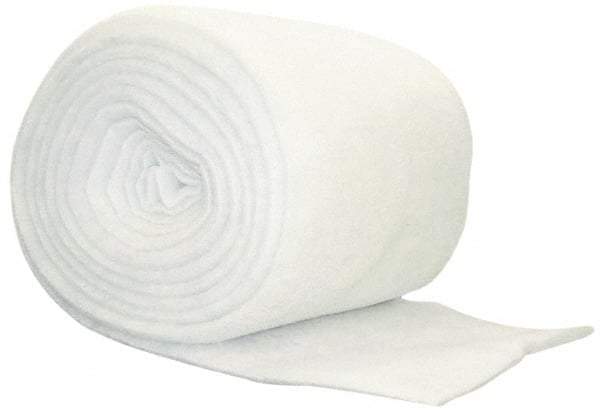 Made in USA - 90' Long x 45" Wide x 5/8" Thick Polyester Paint Arrestor Air Filter Media Roll - MERV 4, 99.52% Arrestance Efficiency, 150 FPM Max Air Flow, 0.08" wpg Init Resist, 1" wpg Final Resist, Use with Any Unit - Eagle Tool & Supply