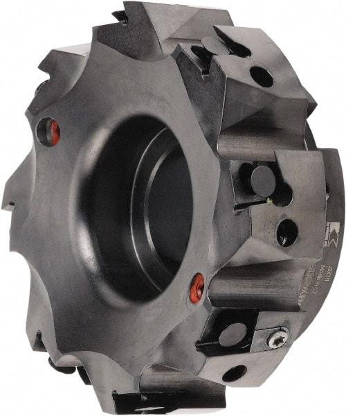 Kennametal - 8 Inserts, 101.6mm Cut Diam, 1-1/4" Arbor Diam, 3/8" Max Depth of Cut, Indexable Square-Shoulder Face Mill - 0/90° Lead Angle, 1-3/4" High, BGHX 15L5... Insert Compatibility, Series Fix-Perfect - Eagle Tool & Supply
