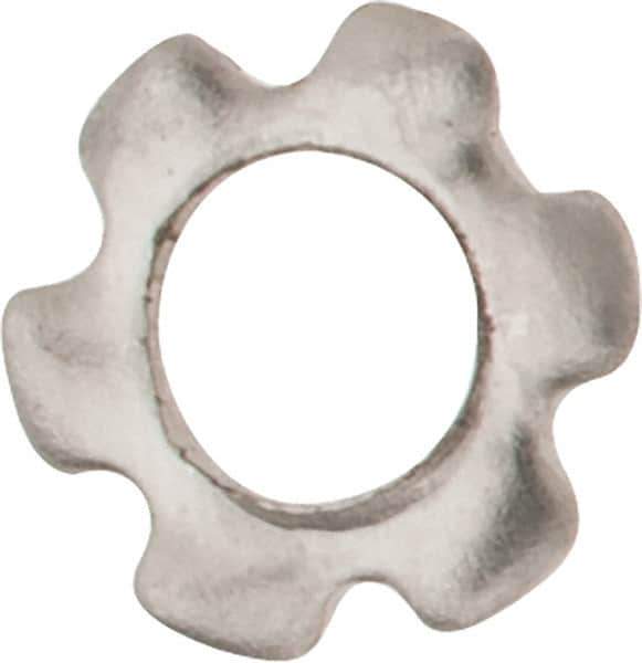 Value Collection - M2 Screw, 2.2mm ID, Stainless Steel External Tooth Lock Washer - 4.5mm OD, Uncoated, Grade 18-8 & Austenitic A2 - Eagle Tool & Supply
