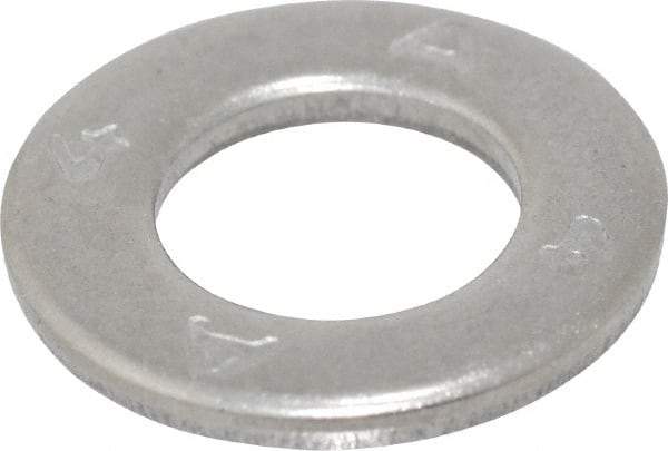 Value Collection - M8 Screw, Grade 316 Stainless Steel Standard Flat Washer - 8.4mm ID x 16mm OD, Plain Finish - Eagle Tool & Supply
