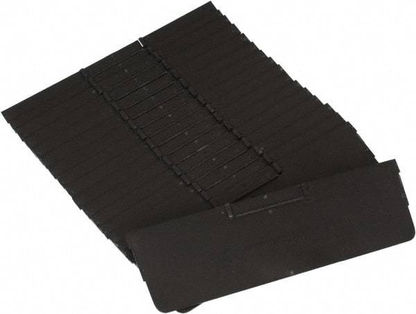 Quantum Storage - 11.1" Wide x 4" High, Black Bin Divider - Use with Quantum Storage Systems - QSB109, 110, 116 - Eagle Tool & Supply