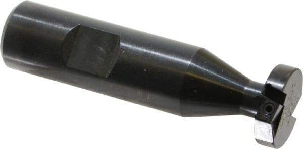 Cutting Tool Technologies - 1/4 Inch Cutting Width, 0.89 Inch Cutting Diameter, 2 Cutter Inserts, 3/4 Inch Shank Diameter, 1215 Insert Style, Indexable Keyseat Cutter - Inch Long Shank - Eagle Tool & Supply