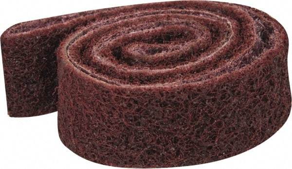 3M - 1" Wide x 42" OAL, Aluminum Oxide Abrasive Belt - Aluminum Oxide, Medium, Nonwoven, Series SC-BS - Eagle Tool & Supply