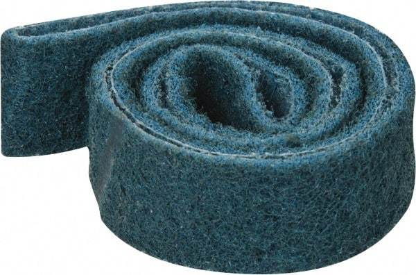 3M - 1" Wide x 42" OAL, Aluminum Oxide Abrasive Belt - Aluminum Oxide, Very Fine, Nonwoven, Series SC-BS - Eagle Tool & Supply