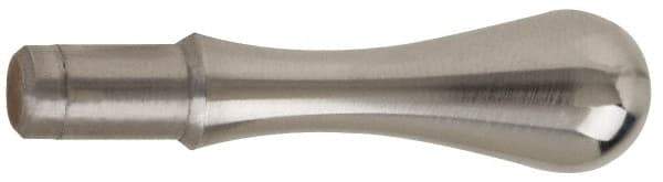 Gibraltar - 1/4" Press Fit Stem, Fixed Handwheel & Machine Handle - Carbon Steel Bulb Shape Handle, 7/16" Long Carbon Steel Stem, 1-23/32" OAL - Eagle Tool & Supply