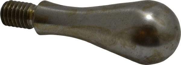Gibraltar - 3/8-16 Threaded Stem, Fixed Handwheel & Machine Handle - Carbon Steel Bulb Shape Handle, 9/16" Long Carbon Steel Stem, 2-11/16" OAL - Eagle Tool & Supply