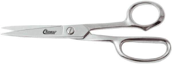 Clauss - 5" LOC, 8-1/2" OAL Shears - Steel Handle, For Paper, Fabric - Eagle Tool & Supply