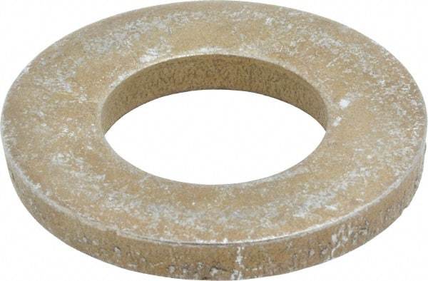 Gibraltar - 1" Screw, Alloy Steel Structural Flat Washer - 1-1/16" ID x 2" OD, 1/4" Thick, Zinc Yellow Dichromate Finish - Eagle Tool & Supply