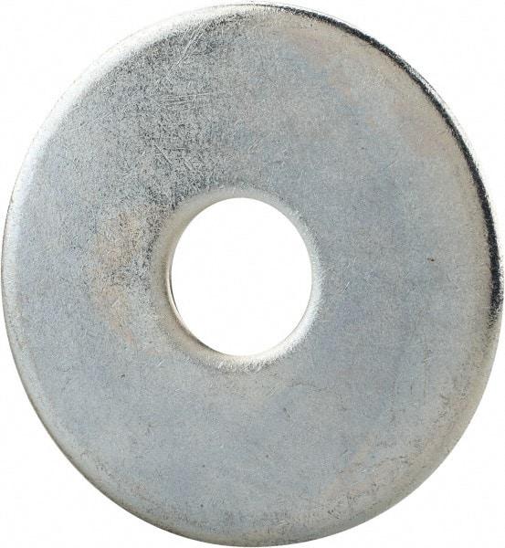 Gibraltar - 5/8" Screw, Steel Fender Flat Washer - 11/16" ID x 2-1/2" OD, 1/8" Thick, Zinc-Plated Finish - Eagle Tool & Supply