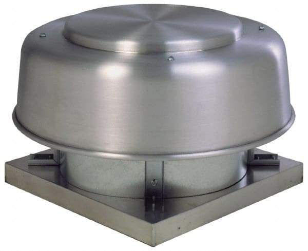 Fantech - 16" Blade, 3,050 CFM, Direct Drive Axial Roof Exhauster - 3/4 hp, Open Dripproof Enclosure, Downdraft Style, Single Phase, 115 Volts - Eagle Tool & Supply