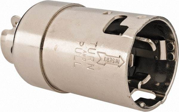 Hubbell Wiring Device-Kellems - 125/250 VAC, 50 Amp, NonNEMA Configuration, Marine Grade, Self Grounding Plug - 1 Phase, 3 Poles, IP20, 0.44 to 1.14 Inch Cord Diameter - Eagle Tool & Supply