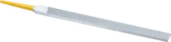 PFERD - 6" Swiss Pattern Regular Pillar File - Double Cut, 1/2" Width Diam x 5/32" Thick, With Tang - Eagle Tool & Supply