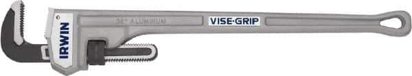 Irwin - 36" Aluminum Straight Pipe Wrench - 5" Pipe Capacity - Eagle Tool & Supply