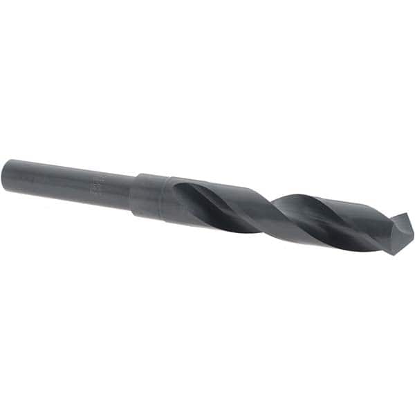 Cle-Line - 21/32" Drill, 118° Point, High Speed Steel Silver Deming & Reduced Shank Drill Bit - Eagle Tool & Supply