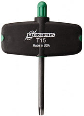 Bondhus - 3-1/2" OAL T15 Torx Key - Eagle Tool & Supply