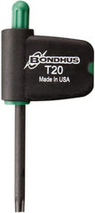 Bondhus - 3-1/2" OAL T20 Torx Key - Eagle Tool & Supply