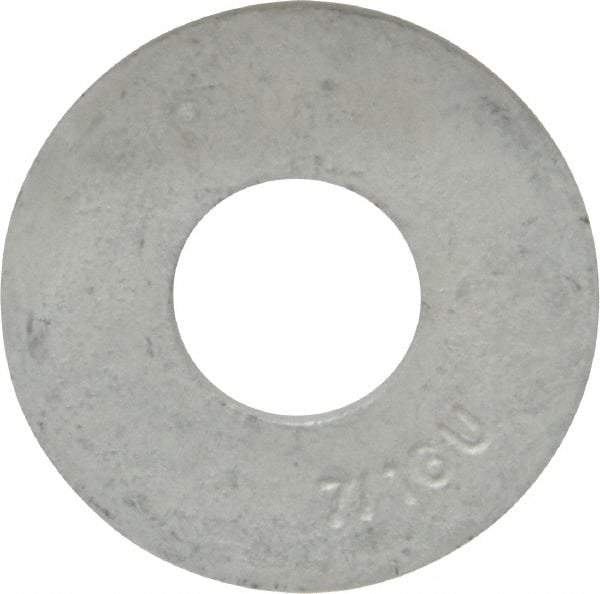 Armor Coat - 7/16" Screw, Grade 8 Alloy Steel USS Flat Washer - 1/2" ID x 1-1/4" OD, 0.094" Thick - Eagle Tool & Supply