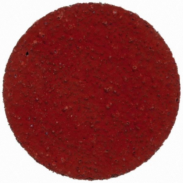 3M - 1" Disc Diam, 80 Grit, Ceramic Quick Change Disc - Type S Attaching System, Coated, Orange, Medium Grade, 30,000 RPM, 777F Series - Eagle Tool & Supply