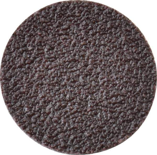 3M - 1" Disc Diam, 80 Grit, Aluminum Oxide Quick Change Disc - Type R Attaching System, Coated, Brown, Medium Grade, 30,000 RPM, 361F Series - Eagle Tool & Supply