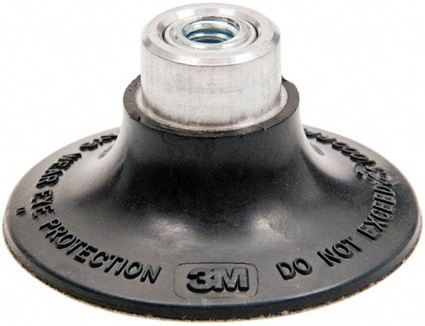 3M - 2" Diam Quick-Change Type P Disc Backing Pad - Medium Density, 25,000 RPM, Roloc TP Compatible - Eagle Tool & Supply