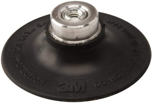 3M - 3" Diam Quick-Change Type P Disc Backing Pad - Medium Density, 18,000 RPM, Roloc TP Compatible - Eagle Tool & Supply