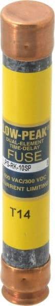 Cooper Bussmann - 300 VDC, 600 VAC, 10 Amp, Time Delay General Purpose Fuse - Fuse Holder Mount, 127mm OAL, 100 at DC, 300 at AC (RMS) kA Rating, 13/16" Diam - Eagle Tool & Supply