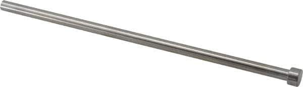 Gibraltar - 9/32" Pin Diam, 7/16" Head Diam x 1/4" Head Height, 8" OAL, Straight Ejector Pin - Steel, 7-3/4" Pin Length - Eagle Tool & Supply