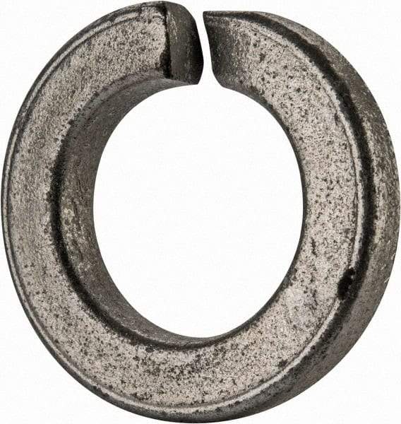 Value Collection - 9/16", 0.564" ID, 0.17" Thick Split Lock Washer - Grade 2 Spring Steel, Zinc-Plated Finish, 0.564" Min ID, 0.574" Max ID, 0.975" Max OD - Eagle Tool & Supply