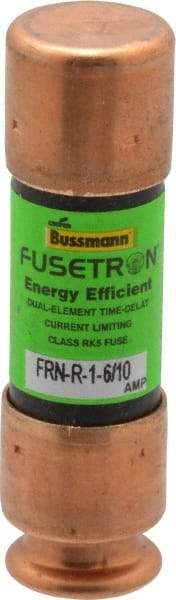 Cooper Bussmann - 125 VDC, 250 VAC, 1.6 Amp, Time Delay General Purpose Fuse - Fuse Holder Mount, 50.8mm OAL, 20 at DC, 200 (RMS) kA Rating, 9/16" Diam - Eagle Tool & Supply