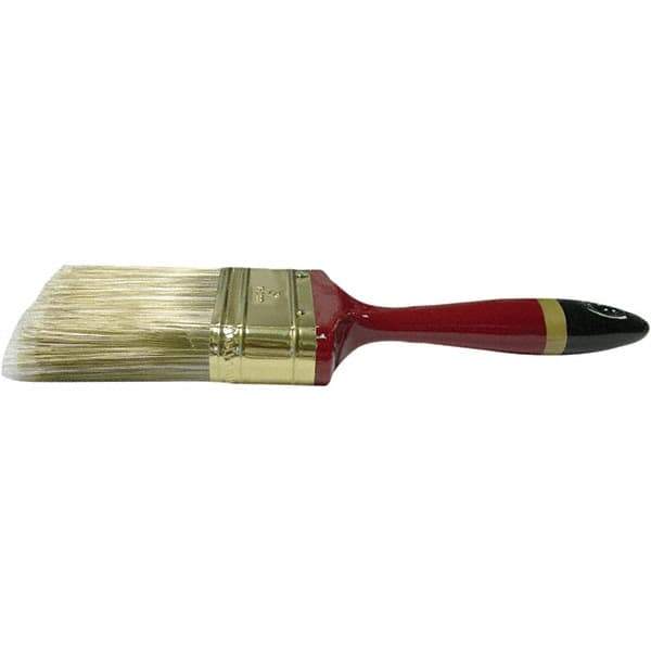Weiler - 3" Flat Nylon/Polyester Varnish Brush - 3" Bristle Length, 7-1/8" Poly Foam Handle - Eagle Tool & Supply