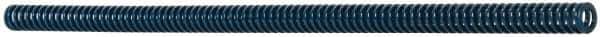 Dayton Lamina - 1/2" Hole Diam, 9/32" Rod Diam, 12" Free Length, Blue Die Spring - 1.24 Lb Max Deflection, 4.5" Max Deflection, Medium Duty, Chromium Vanadium Steel - Eagle Tool & Supply