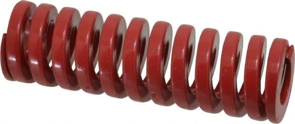 Dayton Lamina - 1-1/4" Hole Diam, 5/8" Rod Diam, 4" Free Length, Red Die Spring - 69.1 Lb Max Deflection, 1.2" Max Deflection, Heavy Duty, Chromium Vanadium Steel - Eagle Tool & Supply