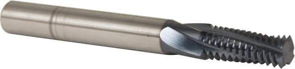 Accupro - M10x1.50 Metric Coarse, 0.3" Cutting Diam, 4 Flute, Solid Carbide Helical Flute Thread Mill - Internal Thread, 3/4" LOC, 75mm OAL, 5/16" Shank Diam - Eagle Tool & Supply