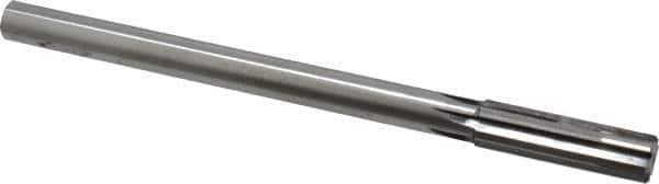 Made in USA - 0.64" Carbide-Tipped 6 Flute Chucking Reamer - Straight Flute, 9/16" Straight Shank, 2-1/4" Flute Length, 9" OAL - Eagle Tool & Supply