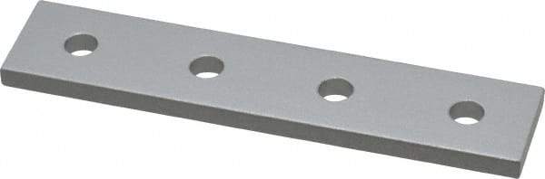 80/20 Inc. - 7/8" Wide, 4" High, Open Shelving 4 Hole Joining Strip - Aluminum, Use with Series 10 & Bolt Kit 3321 - Eagle Tool & Supply