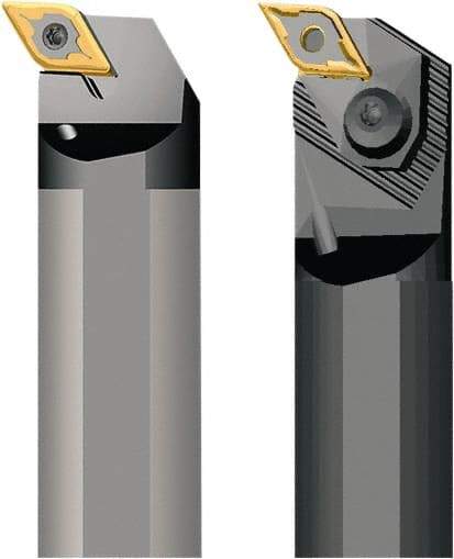 Seco - 32mm Min Bore Diam, 200mm OAL, 25mm Shank Diam, A-PDUN Indexable Boring Bar - 35mm Max Bore Depth, DNM.. 1104.. Insert, Pin Lock Assembly Holding Method - Eagle Tool & Supply