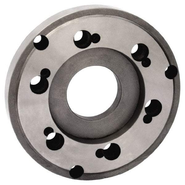 Gibraltar - Adapter Back Plate for 6" Diam Lathe Chucks - D1-3 Mount, Semi-Steel - Eagle Tool & Supply