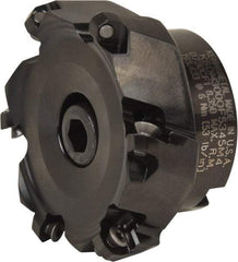 Kennametal - 3" Cut Diam, 1" Arbor Hole, 3.5mm Max Depth of Cut, 43° Indexable Chamfer & Angle Face Mill - 6 Inserts, OF.T 06L5... Insert, Right Hand Cut, 6 Flutes, Series KSOM Mini - Eagle Tool & Supply