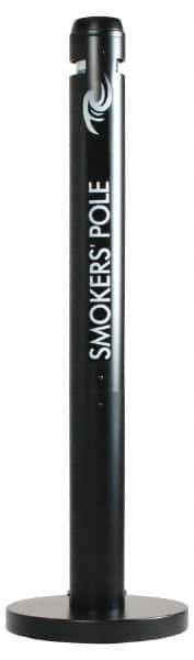 Rubbermaid - Aluminum Cigarette & Cigar Receptacle - 7" Wide x 41" High - Eagle Tool & Supply