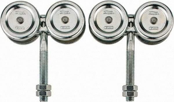 National Mfg. - 2 Piece, Zinc, Box Track Trolley - Use with Square Box Track - Eagle Tool & Supply