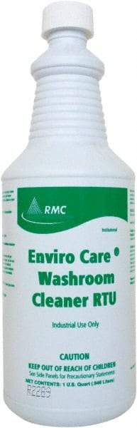 Rochester Midland Corporation - 1 qt Bottle Liquid Bathroom Cleaner - Mild Scent, Bathroom Surfaces - Eagle Tool & Supply