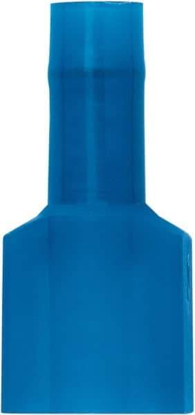 3M - 16 to 14 AWG, Vinyl, Partially Insulated, Female Wire Disconnect - 1/4 Inch Wide Tab, Blue, RoHS 2011/65/EU Compliant - Eagle Tool & Supply