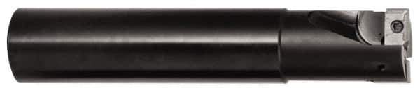 Tungaloy - 20mm Cut Diam, 3/4" Shank Diam, 3.281" OAL, Indexable Square Shoulder Centercutting End Mill - XXMU 10 Inserts, Weldon Shank, 90° Lead Angle, Series Jetmill Multi X - Eagle Tool & Supply