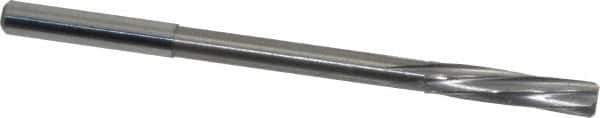 Magafor - 6.03mm Solid Carbide 6 Flute Chucking Reamer - Spiral Flute, 0.236" Straight Shank, 1-7/64" Flute Length, 3-31/32" OAL - Eagle Tool & Supply